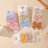 Conjunto de Acessórios de Cabelo Infantis Mais Vendidos Transfronteiriços com Presilhas de Cabelo de Laço Estampado e Acessórios de Cabelo de Tecido Floral Fofo 5373