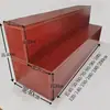 Como una base escalonada de Bodhisattva Guan Yin para uso doméstico, adorno de altar de Buda elevado, soporte para ofrendas, elevador para mesa de ofrendas, color teca, dimensiones