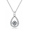 Collar Cruzado Europeo y Americano de Plata de Ley S925 Versátil Forma de Gota de Agua para Mujer en Amazon, Cadena para Clavícula con Colgante en Forma de Pera para los Doce Signos del Zodiaco