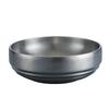 Cuenco de Sopa Vintage Viejo de Acero Inoxidable Creativo Celebridad de Internet Cuenco para Fideos Instantáneos Estilo Coreano Cuenco para Fideos Fríos Estilo Japonés Cuenco Especial para Polvo de Caracol