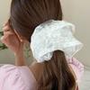 Corea del Sur Vintage Estilo Francés Fresco Malla de Encaje Encaje Malla Anillo para el Pelo Intestino Grueso Cuerda para Moño de Bola Viaje Elegante Estilo Nacional