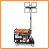 Vehículo de Iluminación Móvil Tipo Carrito Manivela Generador de Gasolina Diésel Control de Inundaciones de Emergencia Ayuda en Desastres Construcción de Carreteras Faro