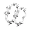 Anillos de Pareja Estilo Frío para Hombre y Mujer, Joyería Plateada Anillos Abiertos, Anillos de Boda en Vivo, Suministro Mayorista en Vivo de Douyin