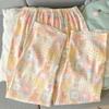 Pijama de urso florido rosa-laranja japonês plus size feminino manga curta primavera e verão conjunto fofo de três peças fabricantes transfronteiriços