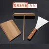 Herramientas para crepas espátula para crepas empujador rastrillo de madera de haya empujador plancha sartén para crepas sartén antiadherente herramientas para crepas y frutas bambú