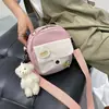 Monedero Infantil Estilo Coreano 2020 Nuevo Bolso Cuadrado Pequeño para Niños y Niñas Bolso Cruzado de Hombro Único de Moda de Colores Contrastantes