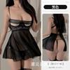 Charmoso coelho sexy lingerie feminina malha transparente sexy tentação quente alça aberta camisola paixão pijamas 8403