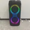 Fábrica de Origem Outdoor Duplo 8 polegadas Bluetooth Carrinho Venda Quente Transfronteiriça Festa K Song Subwoofer Alto-falante com Microfone Duplo