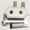 Varal de Roupas Ajustável de Poste Único, Conjunto Completo de Peças de Reparo, Base Superior com Manivela Manual, Cobertura da Polia, Universal, Frete Grátis