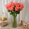 Rosas de Terciopelo Simuladas para Decoraciones de Boda, Flores Artificiales para Arreglos de Boda con Rosas Transfronterizos, Flores Artificiales al por Mayor para el Día de San Valentín