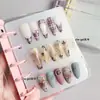 Álbum de Armazenamento de Unhas Postiças Usáveis Estilo Japonês Livro de Coleção de Nail Art Pronta Cartão de Cor para Amostra Transparente Ferramenta de Armazenamento Removível