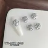 Caixa de Presente Liga de Zinco Strass Acessórios para Nail Art, Brilhante Luxo Leve Translúcido Branco Champagne Vermelho Coração Inclinado Decorações de Strass para Unhas