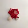 Cachecol Infantil Qiunan Série Vermelha de Inverno Cachecol de Ano Novo Aquecedor de Pescoço Quente e Grosso Cachecol à Prova de Vento para Bebê