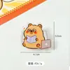 Clip de Pescado Globo de Dibujos Animados de PP, Clip de Nota de Conejillo de Indias Lindo de Acrílico, Clip para Exámenes de Estudiante, Clip Sellador para Snacks