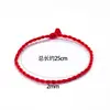 Pulsera de Hilo Rojo Tejida a Mano para el Año de Tu Nacimiento, Se Puede Personalizar con Cuentas y Accesorios Dorados, Producto Semi-Terminado DIY, Accesorios de Pulsera para Parejas y Mejores Amigos