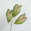 Folhas Artificiais de Calathea e Plantas Monstera Transfronteiriças, Ornamentos de Plantas Tropicais Verdes para Decoração de Casa, Adereços para Atacado