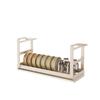 Ermo Cozinha Armazenamento Rack Gabinete Pendurado Gabinete Pendurado Rack Retrátil Pendurado Camadas Multifuncional Tempero Armazenamento Cesta Pendurada