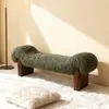 Banco de Lujo Nórdico para Dormitorio, Banco al Pie de la Cama, Casa de Huéspedes, Uso Doméstico, Sala de Estar, Banco de Alta Gama para Cambiar Zapatos, Banco Sofá Largo de Madera Maciza