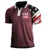 Camiseta de verano para hombre 2022 camiseta de hombre con cremallera camuflaje manga corta polo táctico