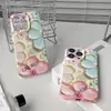 Funda de teléfono estilo lujo, brillante, incrustada de diamantes, floral 3D para Apple 17 Pro Max, ultrafina, con recortes precisos y cobertura total