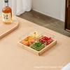 Jiugongge Prato de Frutas Pequenas Requintadas Decoradas Frutas Secas Prato de Lanche Vidro Sala de Estar Doméstica Pratos de Classificação Dip Plate