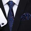 Spot de alta qualidade de poliéster gravata de seda dos homens flor de caju padrinho homem Casamento gravata bolso conjunto Jacquard