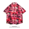 Camisa Hawaiana de Manga Corta Camisa de Manga Corta para Hombre Verano Nuevo Playa Camisa Floral Ropa de Pareja Camisa Holgada
