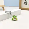 Llavero Colgante de Rana Pequeña Creativo y Lindo para Alivio del Estrés, Manualidades de Rana de Resina, Accesorio para Bolso de Pareja
