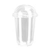 Copo descartável para café em forma de U Copo para bebidas geladas PET Copo para gordura Sundae Sobremesa Copo descartável comercial para leite e chá com tampa