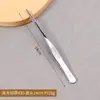 Pinzas de Acero Inoxidable 304 Anti-Yodóforo Pinzas Médicas en Forma de Pistola para Vendajes Arte del Té Herramientas para Jardinería Acuática Pinzas Espesadas 403