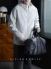 Chamarra con capucha, cierre completo, manga raglán, para hombre, estilo japonés, amigable con la piel, tacto de algodón, simple, suave, casual, con cordón, para otoño/invierno 2026
