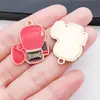Accesorios para Joyería DIY Aleación de Esmalte Raqueta Deportiva Palo de Billar Guantes de Boxeo Colgante Pulsera Collar Llavero Colgante