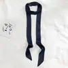 Cinta de tela de bufanda de seda de color liso en tira larga con cinturón de cintura para vestido de seda cinturón de cintura para vestido de noche pequeño banda para atar banda para el pelo cinta serpentina