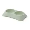 Plástico PET doble cuenco gran capacidad cuenco para perro set de comida para perro gato cuenco doble plástico para gato y perro cuenco para perro Cuenco para Gato venta al por mayor