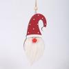Qiaoding Festival de Natal Decorações de Natal Madeira Luminosa Nariz Vermelho Rudolph Pingente Pingente de Árvore de Natal Vestir