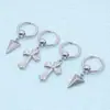 Pendientes de Aro Transfronterizos Europeos y Americanos Punta de Gota de Agua Cono Apuntado Tendencia Calle Estilo Hong Kong Hip-Hop Colgante Moda Retro Joyería para Orejas