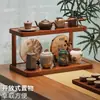 Latão para Chá Estilo Chinês, Latão para Armazenamento de Chá de Mesa, Rack de Mesa de Chá Cerâmico Selado e à Prova de Umidade, Porta-Xícaras de Chá, Conjunto de Chá