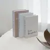 Adorno de libro falso de decoración minimalista para el hogar, modelo de libro falso natural y acogedor para mesa de centro y decoración de estanterías, versión plegable para ventas transfronterizas
