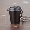 Criativo 3D Estéreo Café Chaveiro Pingente Café Comemorativo Pequeno Presente Carro Chaveiro De Metal Personalização
