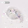 Celebridad de Internet Nuevo Arte de Uñas Multicolor Estrella Brillo Lentejuela Tamaño Mixto Glitter Láser Lentejuela para Uñas Joyería En Caja