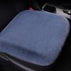 Cojín de felpa para coche nuevo de invierno, cálido, pequeño, cuadrado, para asiento individual sin respaldo, conjunto universal de tres piezas