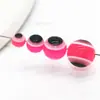 Venta al por mayor 4-12 mm Cuentas de Ojo Transparentes Redondas con Agujero Cuentas de Resina Rayadas Accesorios para Joyería Cuentas Sueltas
