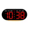 Nuevo Reloj Despertador Multifuncional con Luz Ambiental, Pantalla LED Grande Reloj de Mesita de Noche, Transfronterizo Gh9003