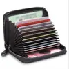 Bolsa para Cartões Masculina Porta-Certificados Anti-desmagnetização Carteira Porta-Cartões Bancários de Grande Capacidade Porta-Moedas para Carteira de Motorista