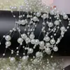 3+8 hilo de pesca de perlas de imitación hilo continuo color de cuenta cadena de borlas DIY accesorios para el cabello de novia cadena de cuentas para sostener flores material