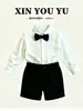 Conjunto de traje para niño, colección de primavera y otoño, atuendo para el primer cumpleaños del bebé, atuendo para anfitrión/padrinos de boda, traje pequeño estilo caballero para niños para actuaciones
