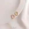 Pingentes de 26 Letras Inglesas Cravejados com Zircônia Ouro 14K Preenchido DIY Artesanal Joia para Orelha Brincos Colar Pulseira Acessórios Material