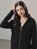 2026 Emagrecedor Versátil Malha Feminina Cor Sólida Com Capuz Corta-vento Novo Casual 7267