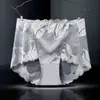 706 Ropa Interior Sexy de Encaje Tallas Grandes para Mujer Calzones Huecos de Cintura Alta para Damas de Tallas Grandes