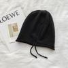 Gorro de Punto Cálido con Borde Enrollado y Cordón para Circunferencia de Cabeza Grande para Hombres, Gorro Slouchy, Gorro Envolvente Unisex, Nuevo Modelo 2023